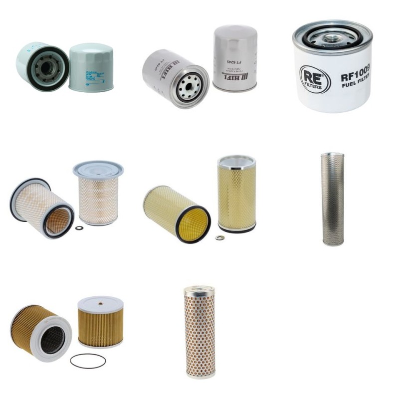 Filter Kit For Hitachi EX 150 Filter Service Kit with Isuzu 4Bd1T Engine