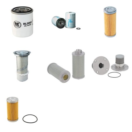Filter Kit For Hitachi EX 25 Filter Service Kit with Isuzu 3Kr12 Engine