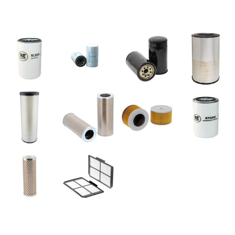 Filter Kit For Hitachi ZX 650 Filter Service Kit with Isuzu AH6WG1 Engine