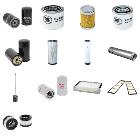Filter Kit For Hitachi ZX 75 US-3 Filter Service Kit with Isuzu Au-4Le2Xysa-01 Engine Serial No 60001-2012-