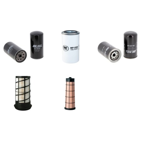 Filter Kit for Hyundai R145LCR-9 Air Oil Fuel Filters with Mitsubishi D04-FDTAA Engine YR 2010-