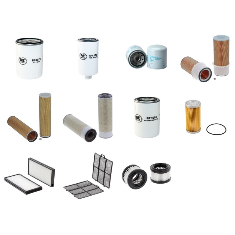 Filter Kit for Hyundai R160LC-7 with Mitsubishi S6Sdt Engine 2006-