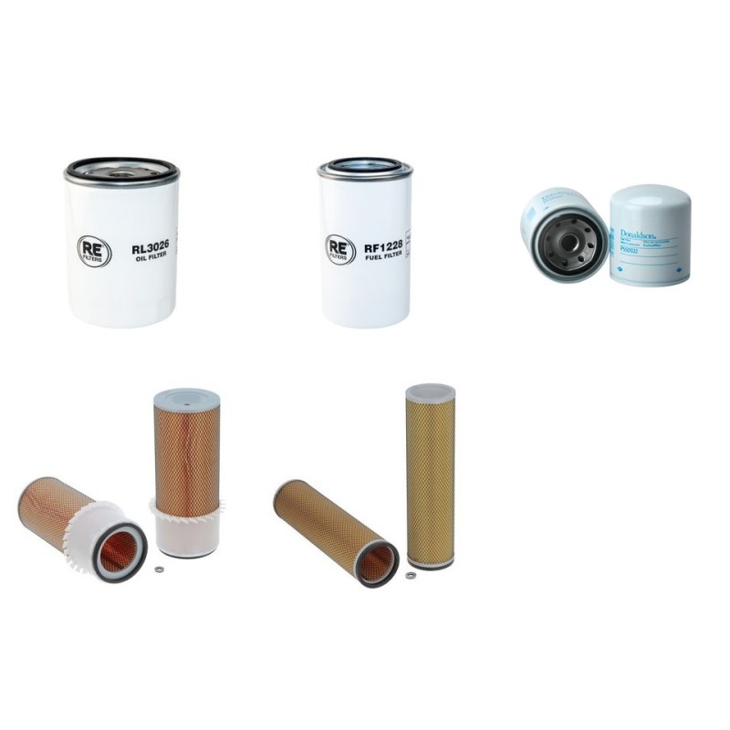 Filter Kit for Hyundai R160LC-7 Air Oil Fuel Filters with Mitsubishi S6S-DT Engine YR 2006-
