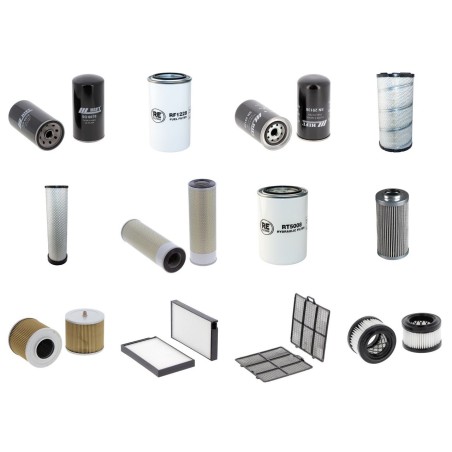 Filter Kit for Hyundai R160LC-9 with Mitsubishi D04Fdtan Engine 2013