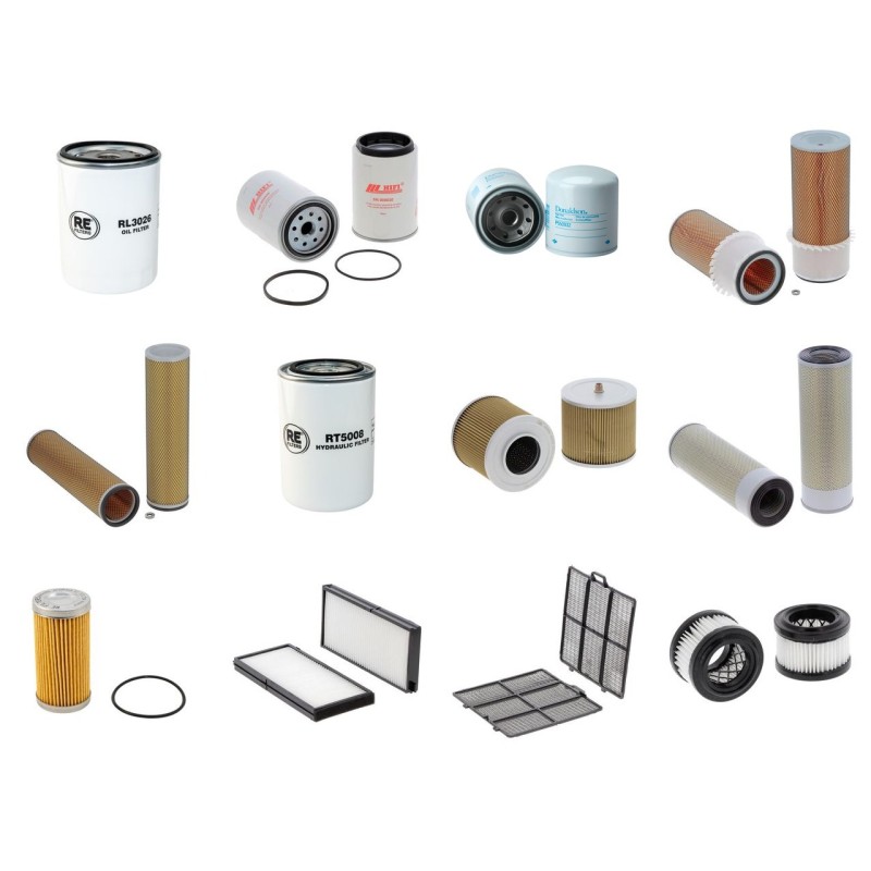 Filter Kit for Hyundai R170W-7 with Mitsubishi S6Sdt Engine SN N50110000-2007-