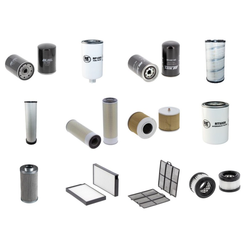 Filter Kit for Hyundai R180LC-9 with Mitsubishi D04Fg-Taa Engine 2010- HP 94KW