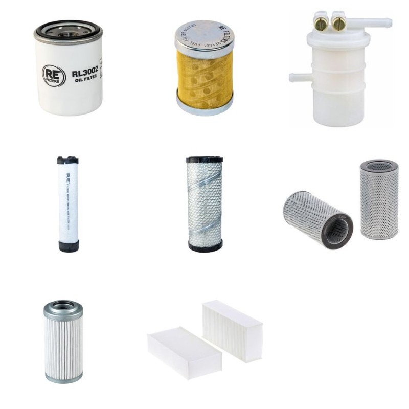 Filter Kit for Hyundai R27Z-9 with Mitsubishi S3L2 Engine YR 2010-