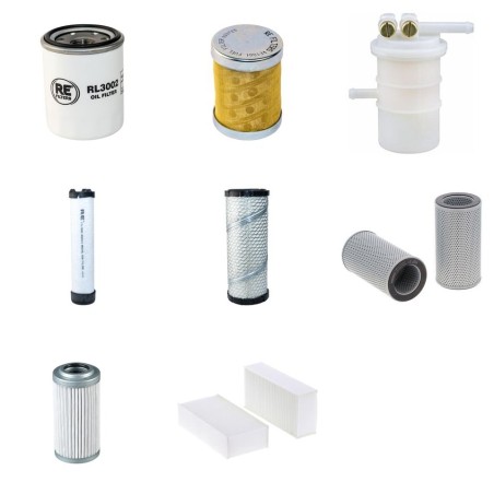 Filter Kit for Hyundai R27Z-9 with Mitsubishi S3L2 Engine YR 2010-