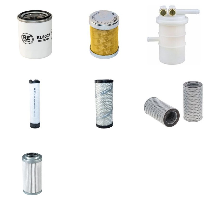 Filter Kit for Hyundai R25Z-9A with Mitsubishi S3L2 Engine 2010-