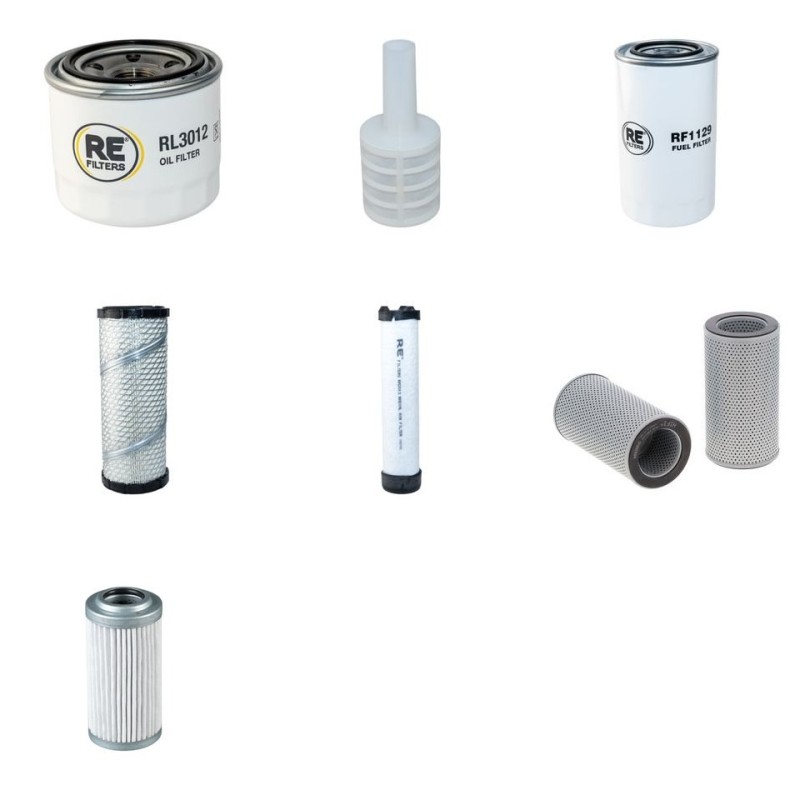 Filter Kit for Hyundai R35Z-9 with Yanmar 3Tnv88 Engine 2011-