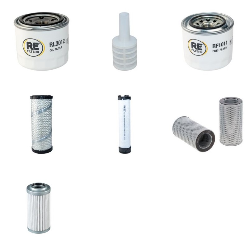 Filter Kit for Hyundai R35Z-7A with Yanmar 3Tnv88 Engine HP 19.8KW