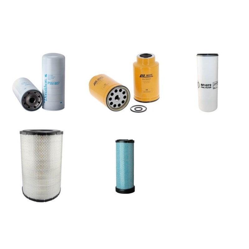 Filter kit suitable for CAT 329D-L/LN with CAT C7 Engine Serial No EBM1-/XDB1- Air Oil Fuel Filters