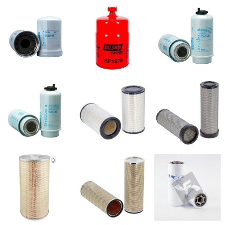 Filter Kit for Doosan R1290F  with John Deere 6068HF285E Engine Year 2011-
