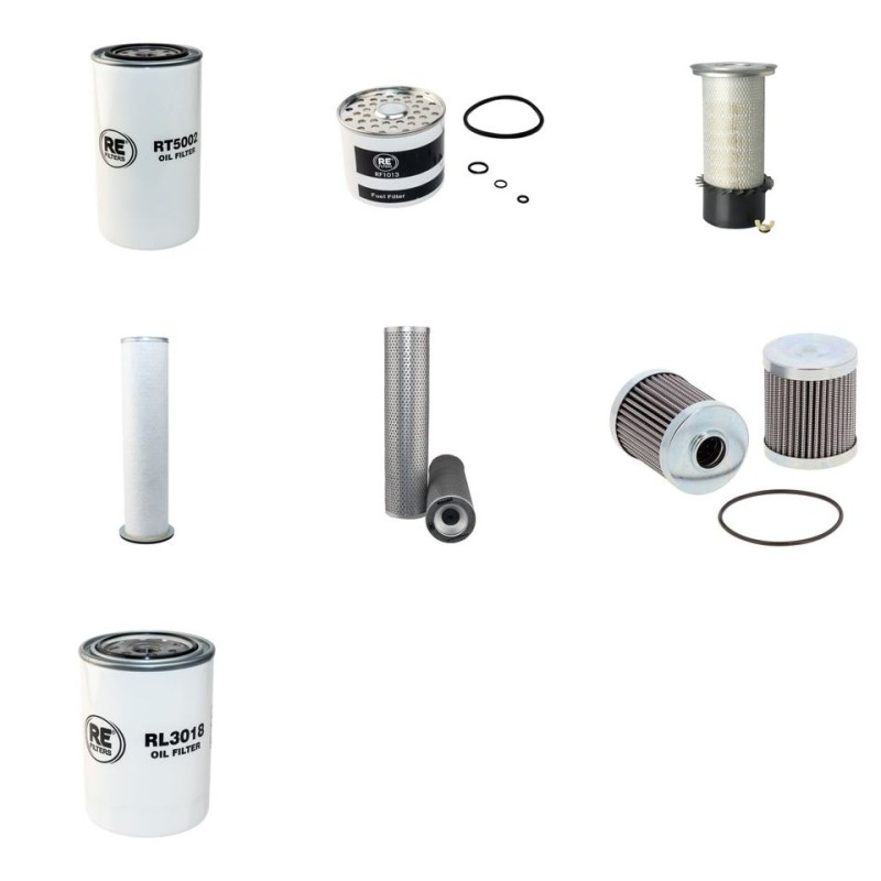 Filter Kit for JCB 4CT with Perkins AC50383/50290 Engine Serial No 337001-399999