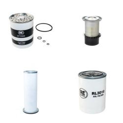 Filter Kit for JCB 4CT Air Oil Fuel Filters with Perkins Engine Serial No 409448-