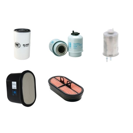 Filter Kit for JCB 3CX with JCB444 Turbo Diesel Engine Air, Oil, Fuel Filters Only