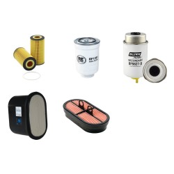 Filter Kit for JCB 407T4 Air Oil Fuel Filters with JCB Kohler KDI2504TCR/22 Engine Year 2014