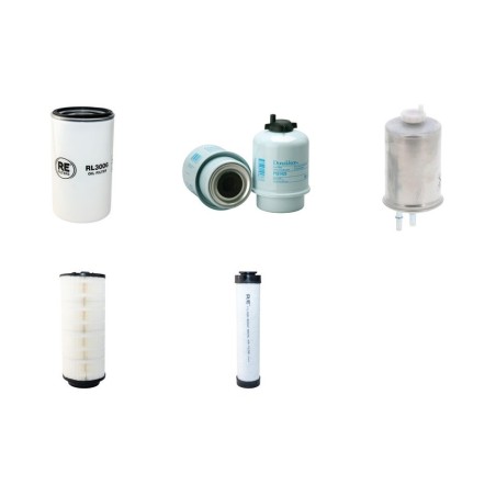 Filter Kit for JCB 535-125 Air Oil Fuel Filters with JCB 444N2 Engine Year 2005-