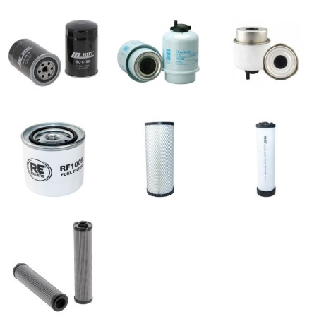 Filter Kit for JCB 8085 with Isuzu 4Le2Xcbu-1 Engine 2011-