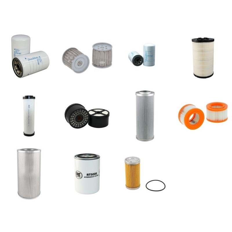 Filter Kit for JCB JS330LC with Isuzu AA-6HK1X Engine Year 2005