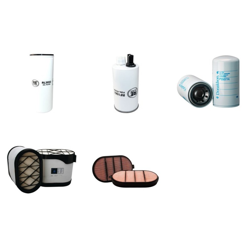 Filter Kit for JCB Fastrac 8250 Air Oil Fuel Filters with Cummins QSC Engine Serial No 113800-1138660