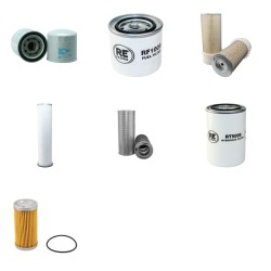 Filter Kit for JCB JS110 with Isuzu 4Bditpa05 Engine Serial No 697002-