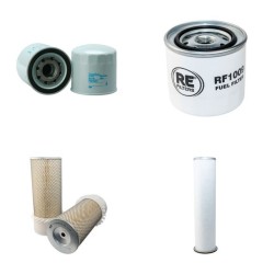 JCB JS110 Filter Service Kit Air Oil Fuel Filters with Isuzu