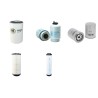 Filter Kit for JCB JS115 Air Oil Fuel Filters with Isuzu Engine Year 2006-
