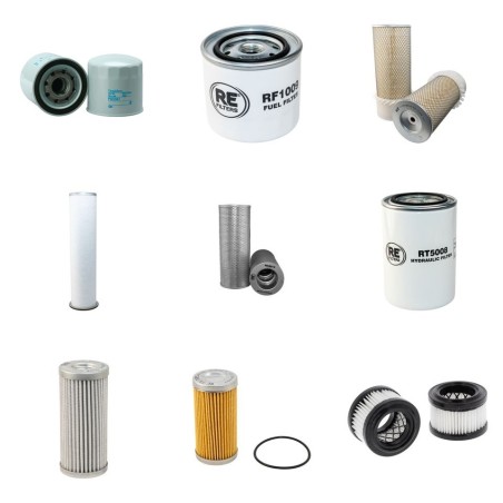 Filter Kit for JCB JS150LC with Isuzu 4Bdipta15 Engine Serial No 701002-701362