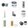 Filter Kit for JCB JS150W with Isuzu 4Bditpa15 Engine Serial No 718001-