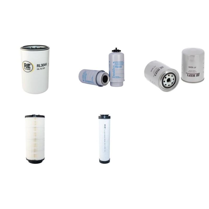 Filter Kit for JCB JS160SLP Air Oil Fuel Filters with Isuzu Engine Year 2006-