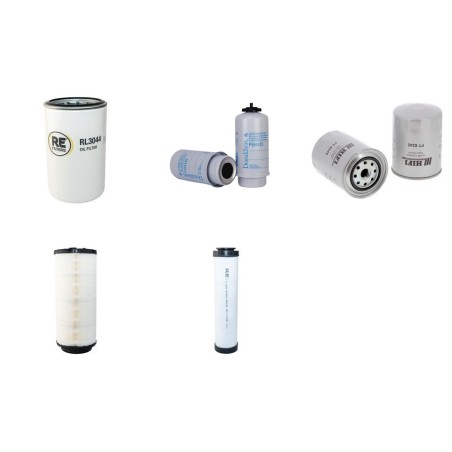 Filter Kit for JCB JZ140 with Isuzu 4BG1T Engine Air, Oil, Fuel Filters