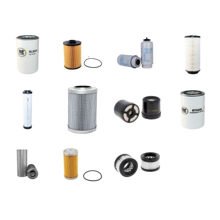 Filter Kit for JCB JS160W with Isuzu 4Jjaxa1 Engine 2010