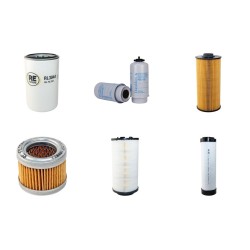 Filter Kit for JCB JS200LC Air Oil Fuel Filters with Isuzu Engine Year 2011-