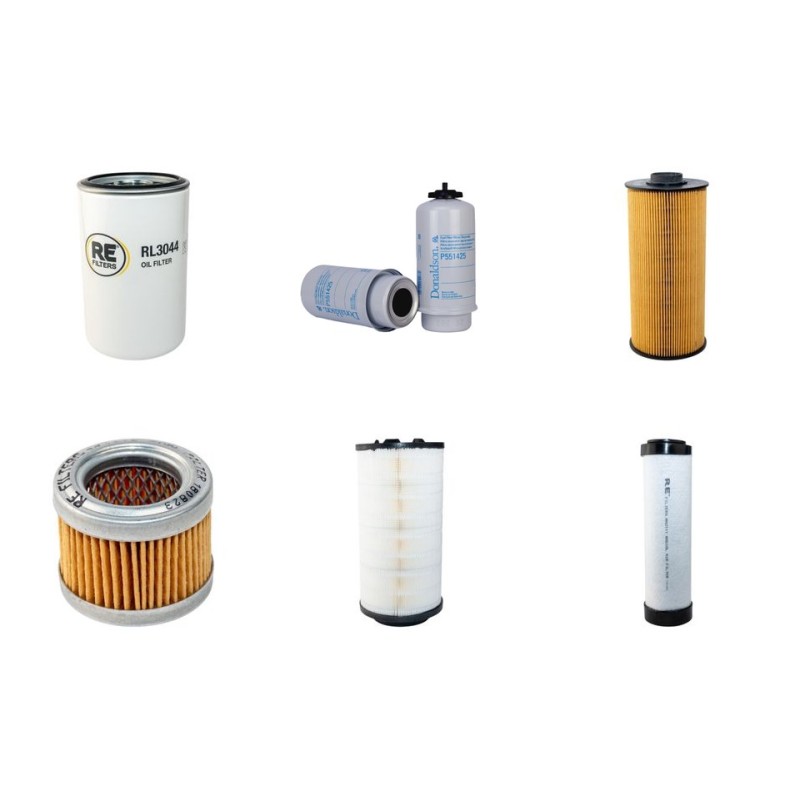 Filter Kit for JCB JS200LC Air Oil Fuel Filters with Isuzu Engine Year 2011-