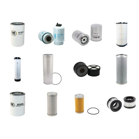 Filter Kit for JCB JS200W with Isuzu Engine 2006-