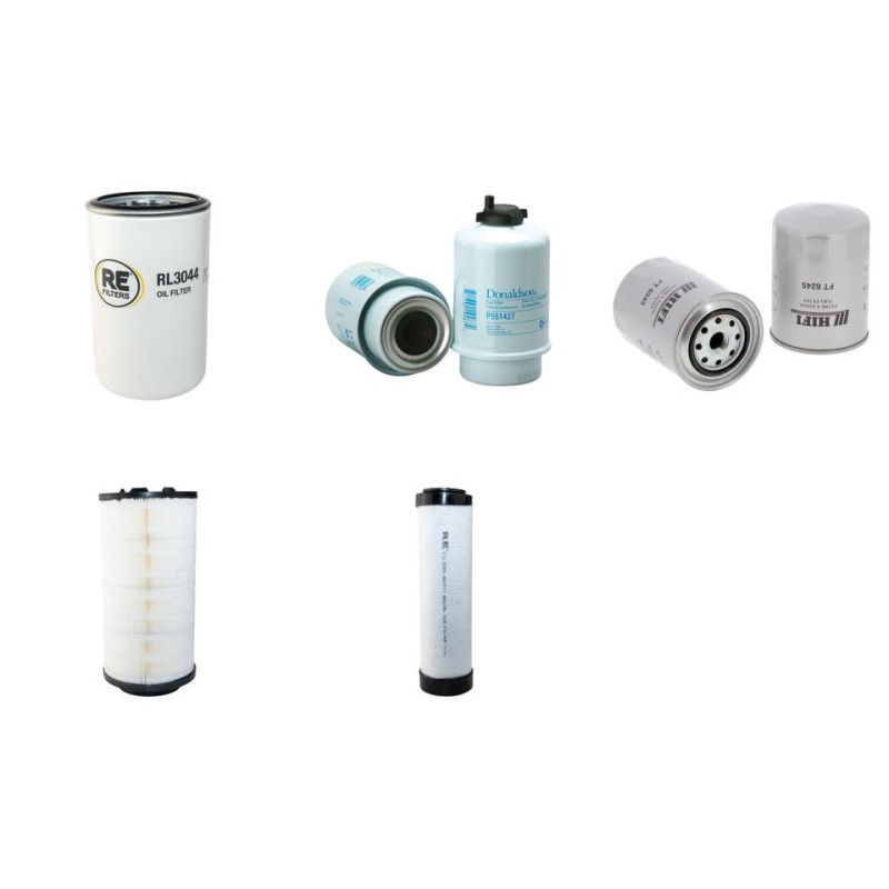 Filter Kit for JCB JS200W Air Oil Fuel Filters with Isuzu Engine Year 2006-