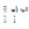 Filter Kit for JCB JS210LC Air Oil Fuel Filters with Isuzu 4HK1X Engine Year 2006-