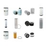 Filter Kit for JCB JS210LC with Isuzu 4HK1X Engine Year 2006-