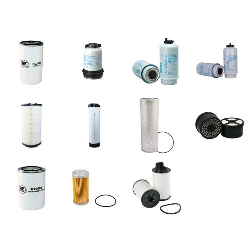 Filter Kit for JCB JS210LCTIV with Jcb 448Ta4I Engine 2013-