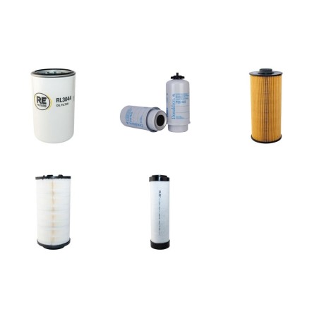 Filter Kit for JCB JS220LC Air Oil Fuel Filters with Isuzu 4HKIX Engine Year 2011-