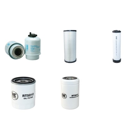JCB TLT 35D Forklift Filter Service Kit w/ Perkins Engine & Hyd Filter