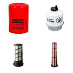 Filter Kit for John Deere 5055E Air Oil Fuel Filters with 3029T Power Tech M TIER IIIA Engine Year 2009-