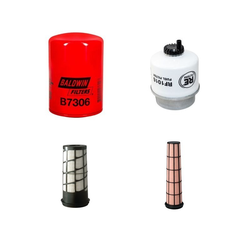 Filter Kit for John Deere 5055E Air Oil Fuel Filters with 3029T Power Tech M TIER IIIA Engine Year 2009-