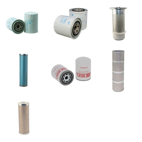 KATO 120 R Filter Service Kit w/Mitsubishi 4D34TLE2A Eng.