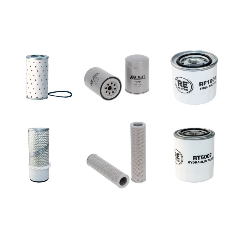 Filter kit for Kobelco K903B with Isuzu C240P Engine