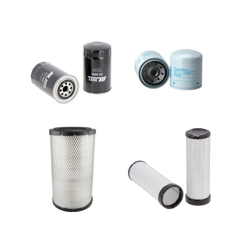 Filter kit for Kobelco SK250VILC/NLC with Mitsubishi 6D34TLU2F Engine