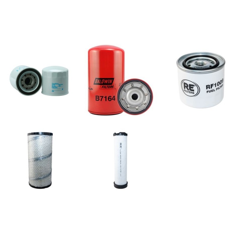 Filter kit for Kobelco SK130LCIV with Isuzu Engine