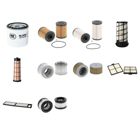 Filter kit for New Holland E140C-SR with Mitsubishi Engine Serial No YH07-09001-