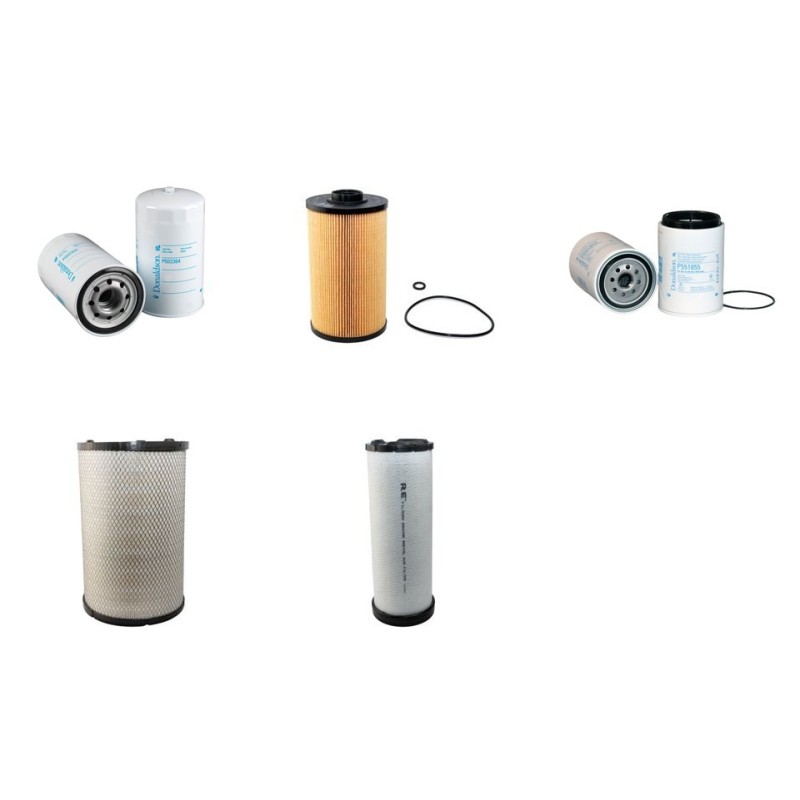 Filter kit for New Holland E215BSR Air Oil Fuel Filters with HINO J05EAT Engine Year 2008-